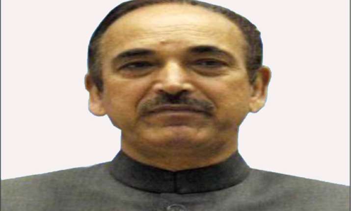 azad cancels rally in tral after killing of political