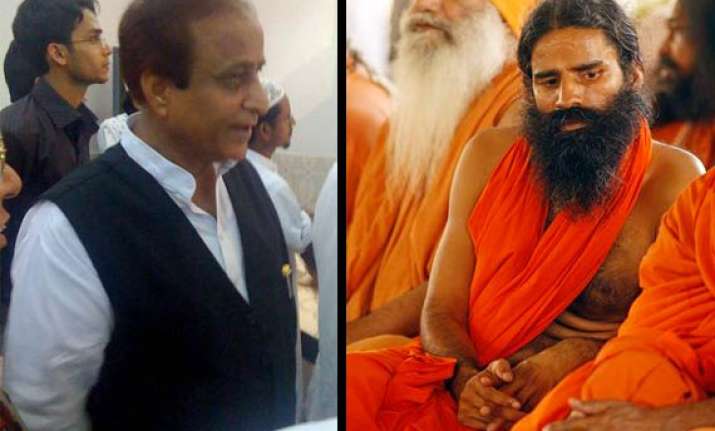 azam khan lashes out at ramdev for armed brigade threat