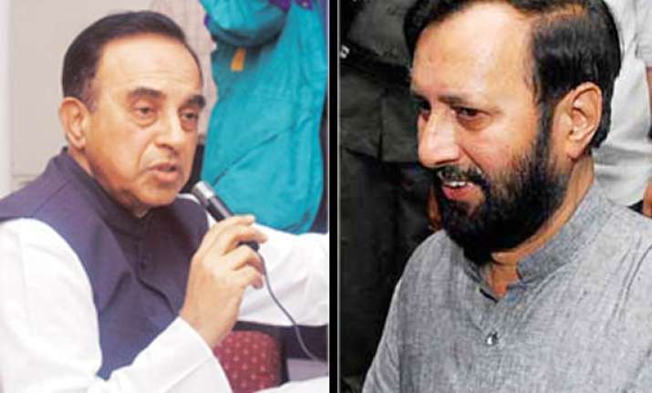 bjp defends swamy says congress vindictive