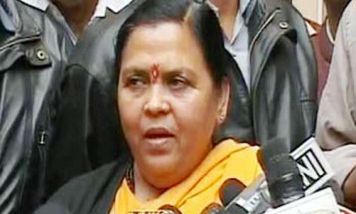 bjp will construct ram temple if voted to power says uma