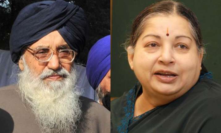 badal invites jayalalithaa to his swearing in