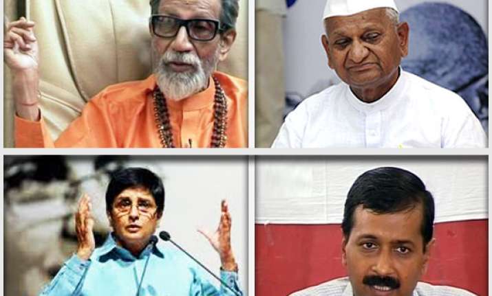 hazare s peace of mind destroyed by own people thackeray