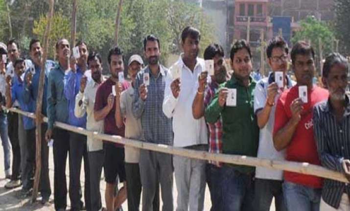 balloting under way in uttar pradesh