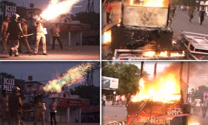 funeral procession of ranvir sena chief turns violent