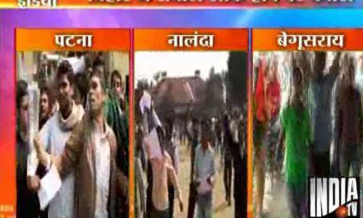 bihar stet question paper leaked candidates stage violent