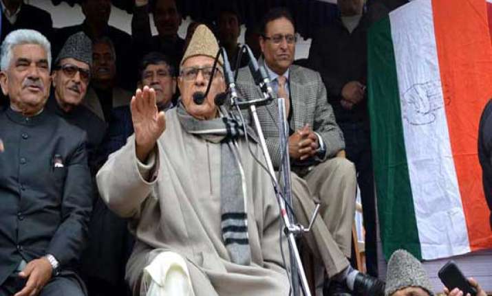 14 injured in explosion near farooq abdullah s rally