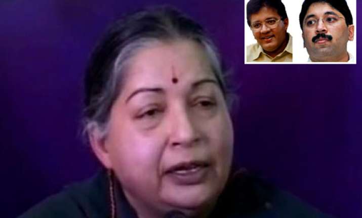 cbi raids on marans are an eyewash says jayalalithaa