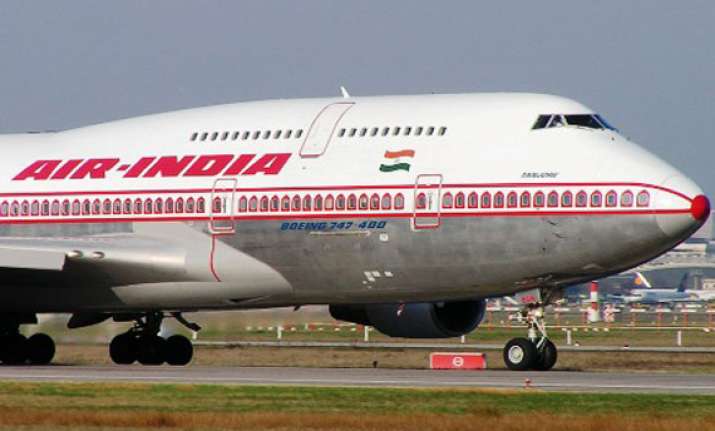 catering vehicle hits wing of air india plane in chennai