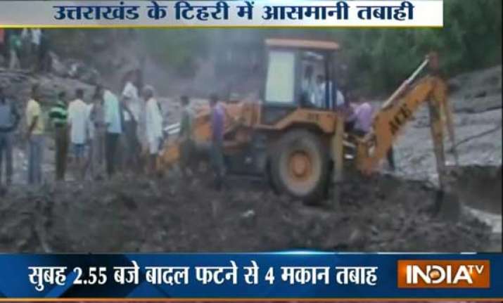 five killed in tehri cloudburst