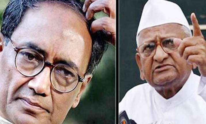 cong unimpressed with digvijay s letter to hazare