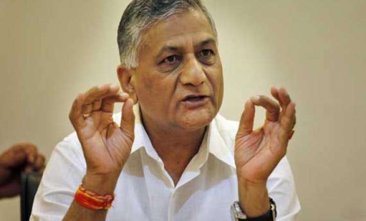 congress seeks v k singh s resignation
