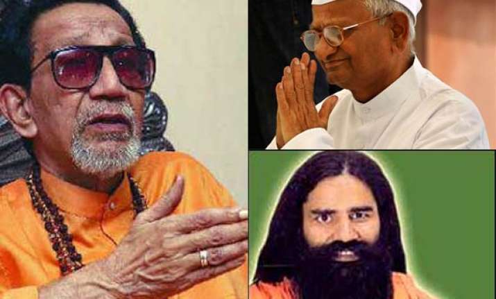 corporates behind anna ramdev campaigns says bal thackeray
