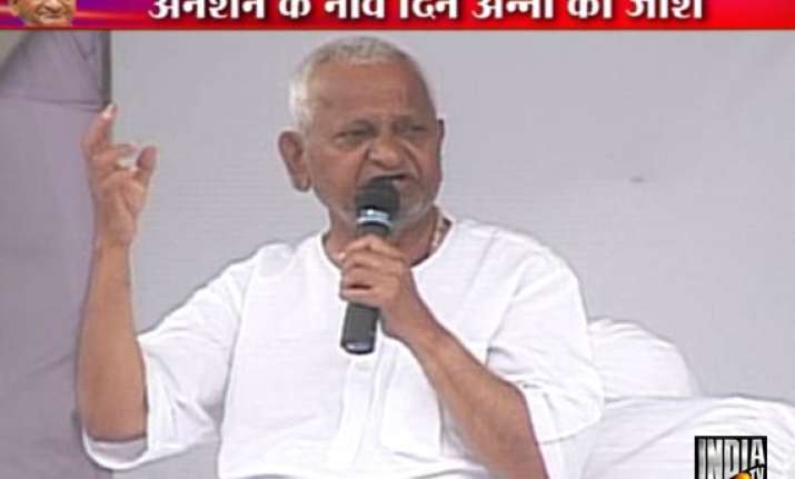 day 9 anna says fast will continue till 3 remaining demands