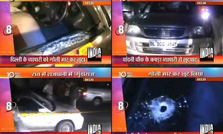 delhi businessman robbed of 1.4 lakh driver shot at