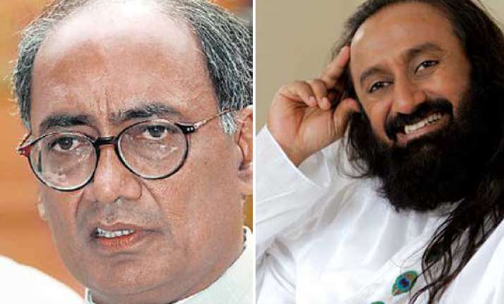 digvijay again attacks sri sri ravishankar