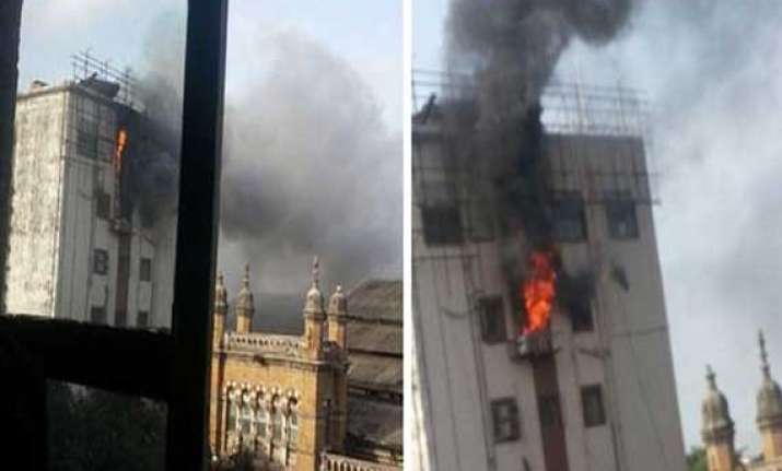 major fire at cst railway station building 35 evacuated no