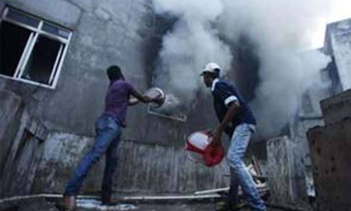 fire in hyderabad gym one killed