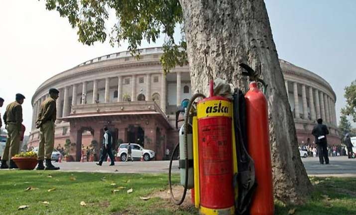fire in parliament house