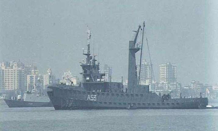 fire onboard naval ship matanga in mumbai dry dock navy