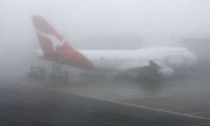 fog disrupts flight operations at igi