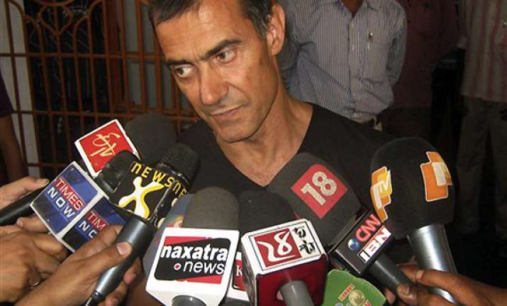 freed italian says they were victims of maoists govt tussle