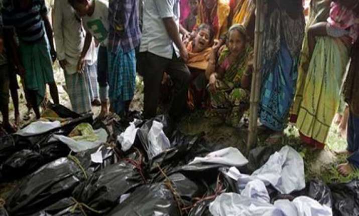gogoi visits violence hit districts 5 more bodies recovered