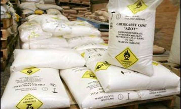 govt declares ammonium nitrate as explosive