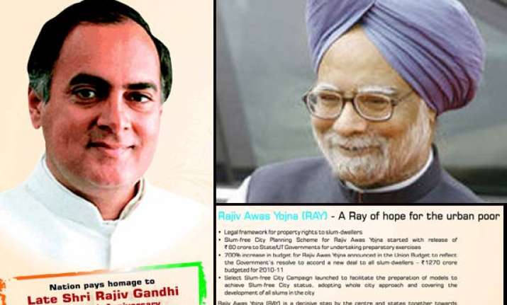 govt launches rajiv awas yojana for slum dwellers