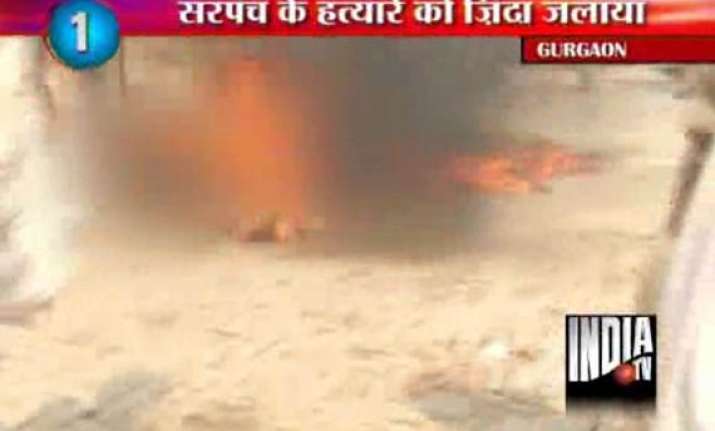 gurgaon mob lynches man after he killed a sarpanch