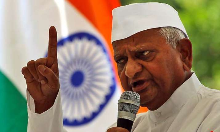 hazare on fast for second freedom struggle