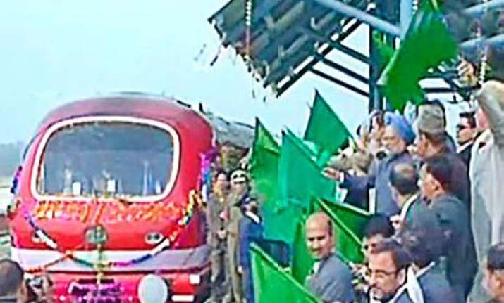 historic train between india and kashmir valley flagged off