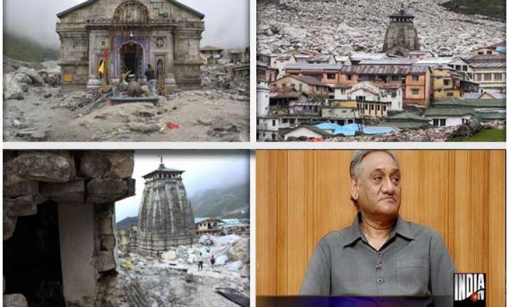 huge rock that saved kedarnath temple will be preserved it
