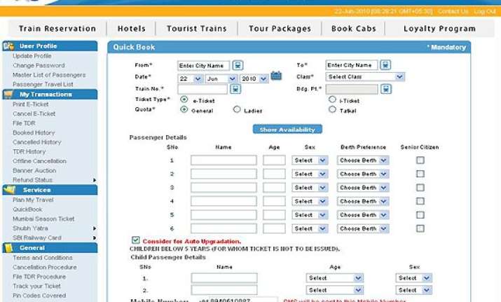 irctc website to book 7 200 tickets per minute