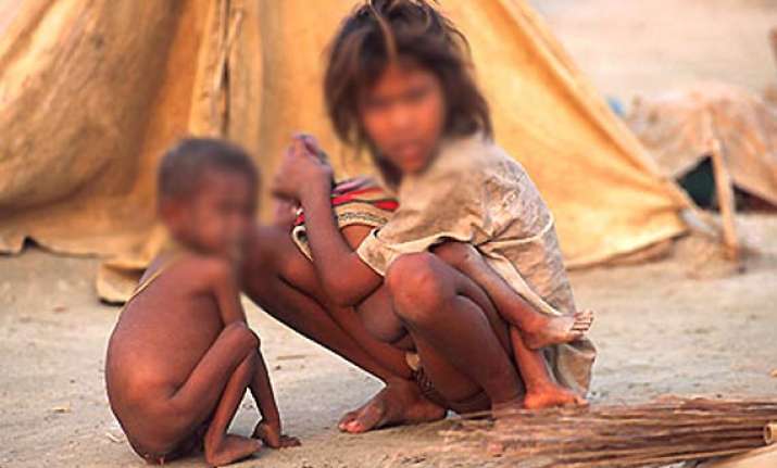 impoverished children in panna mp mortgaged for foodgrains