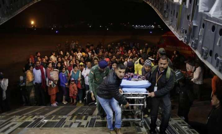 iaf evacuates 3 358 from nepal relief operation on