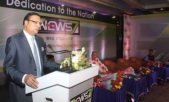 rajat sharma inaugurates new odia news channel prameya news7