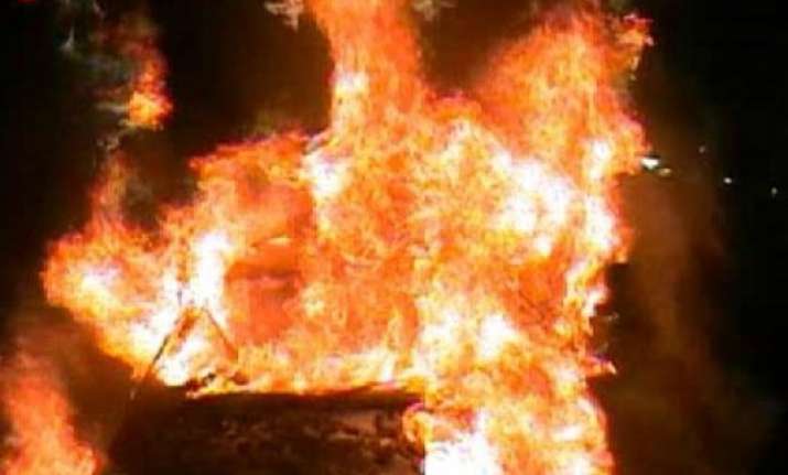 car catches fire near petrol pump in rohini sector 16