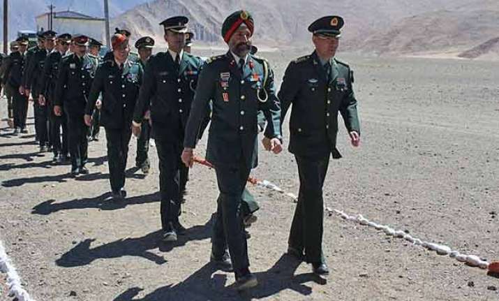 india china troops hold meet along border