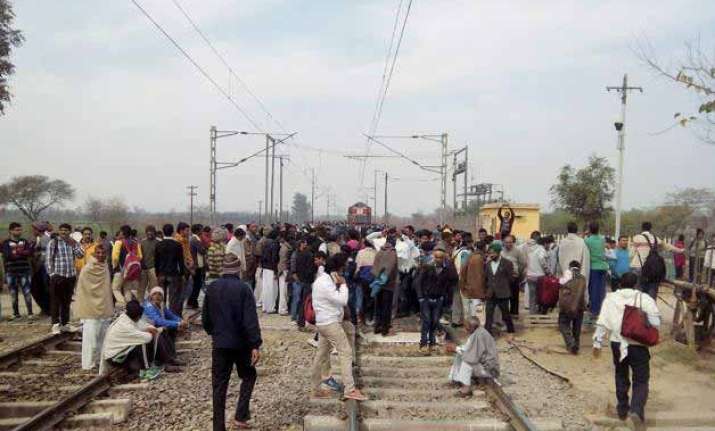 jats continue stir in haryana road rail traffic disrupted