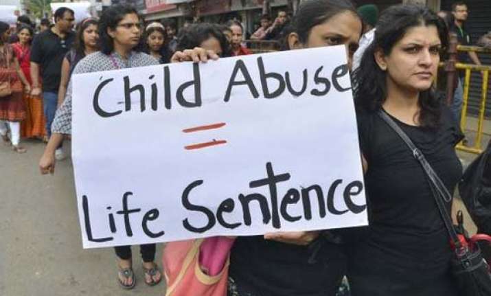 sexual abuse of minor parents protest staff being questioned