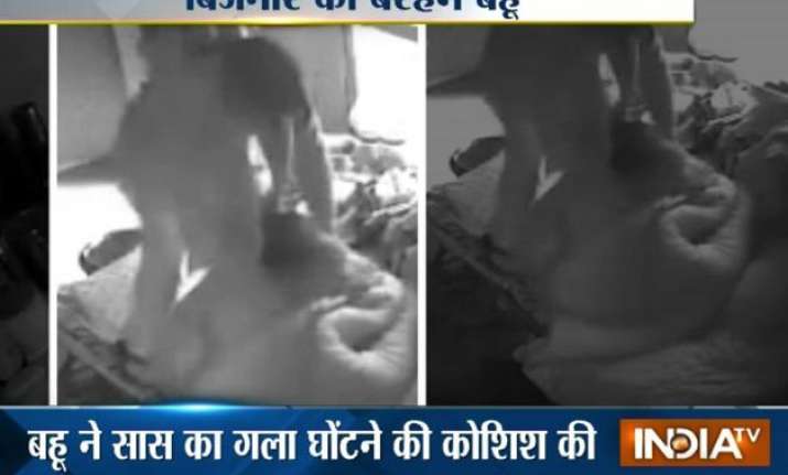 watch video woman brutally beats up mother in law caught on