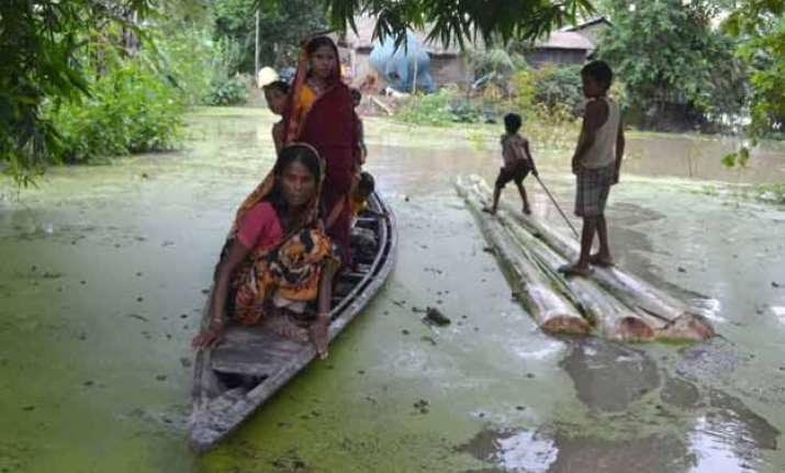 over 6 lakh marooned in assam floods toll now 7