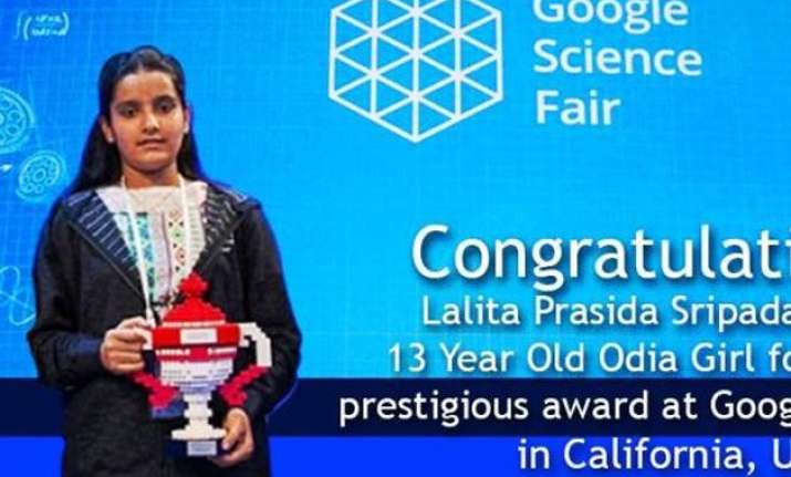 13 year old odisha s tribal girl wins google science fair