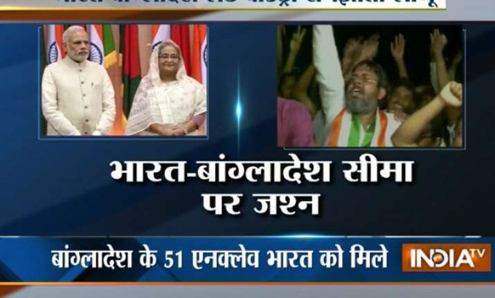 india bangladesh make history exchange enclaves at midnight