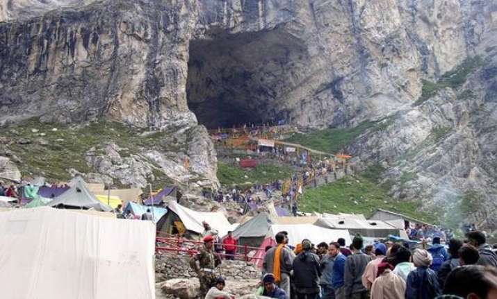over 2 200 pilgrims leave for amarnath yatra