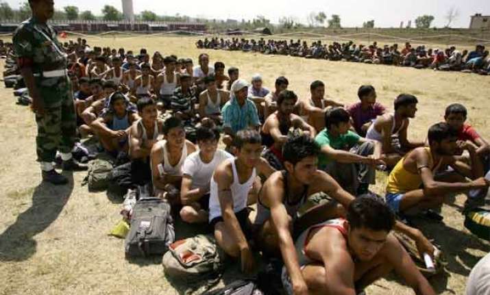 army recruitment rally in j k attracts 20 000 youth for 55