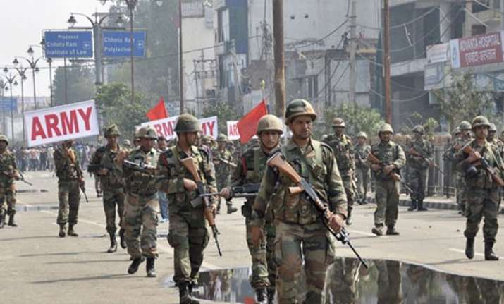 jat stir centre rushes additional 1 700 paramilitary troops