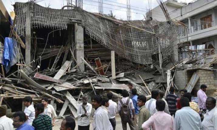residents feared trapped in building after staircase