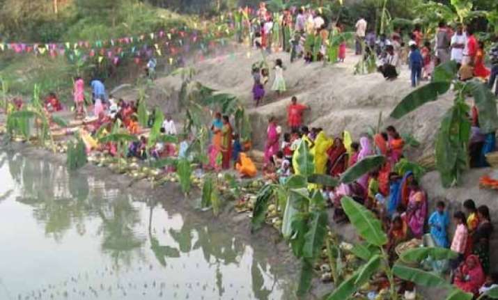 pm narendra modi greets people on chhath puja