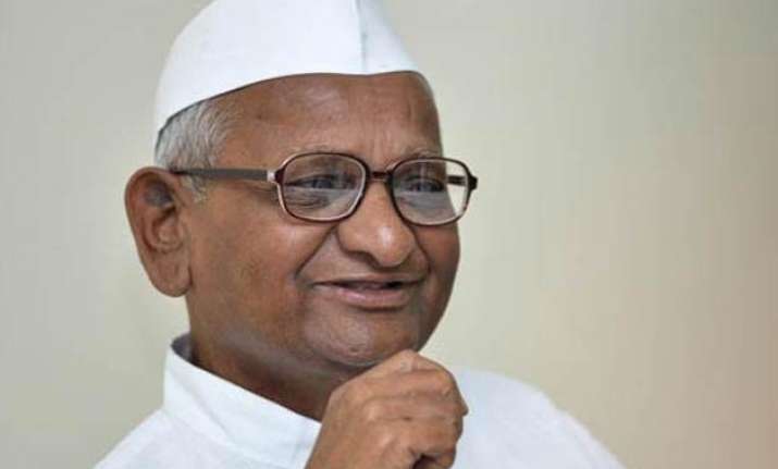 anna hazare meets associates discusses foot march against